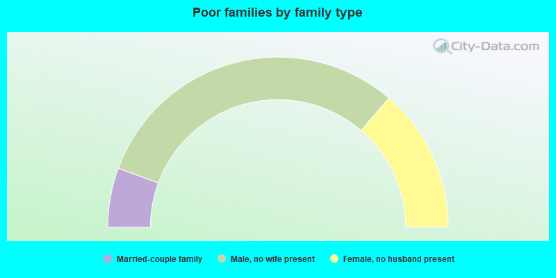 Poor families by family type