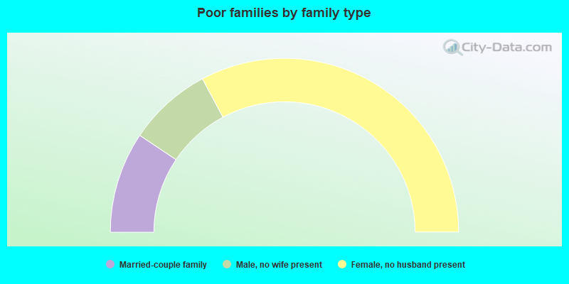 Poor families by family type