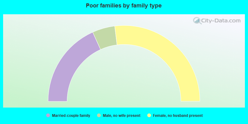 Poor families by family type