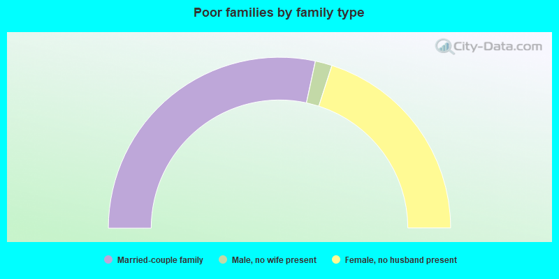 Poor families by family type