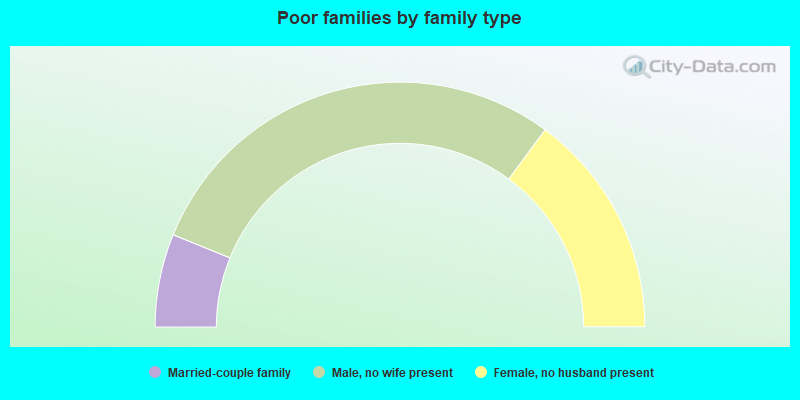 Poor families by family type