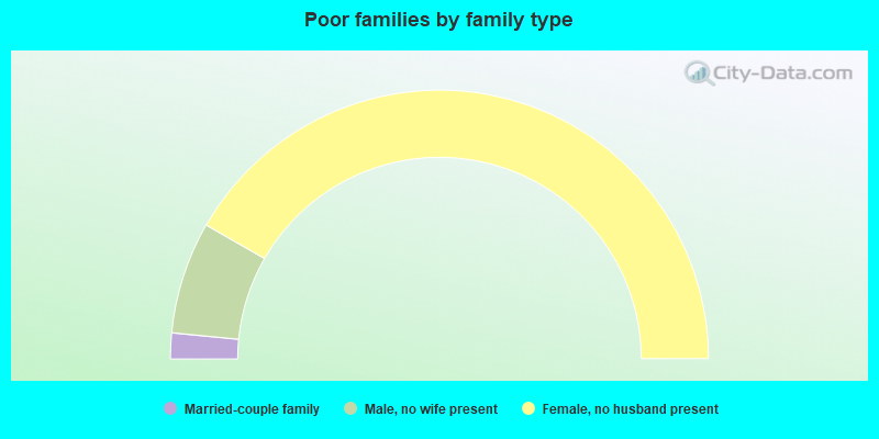 Poor families by family type