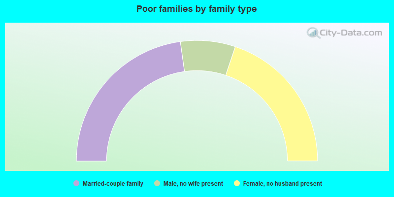 Poor families by family type