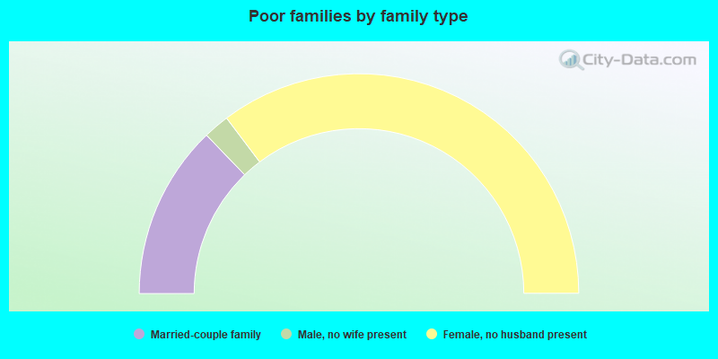 Poor families by family type