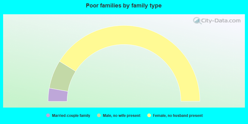 Poor families by family type