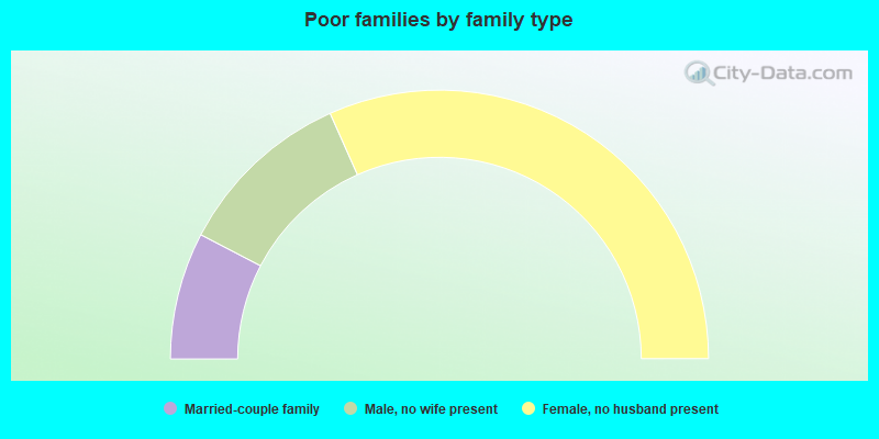 Poor families by family type