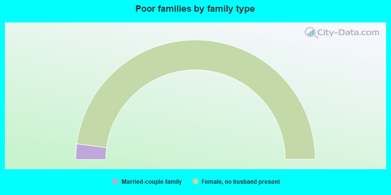 Poor families by family type