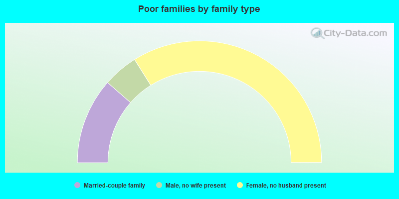 Poor families by family type