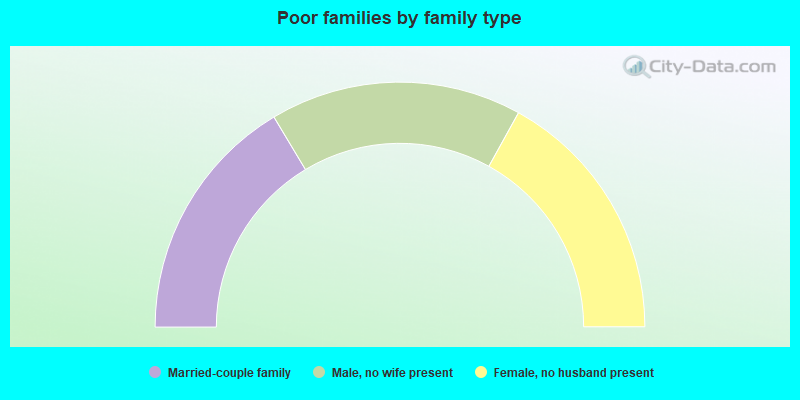 Poor families by family type