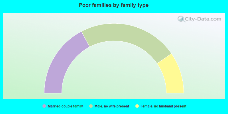 Poor families by family type