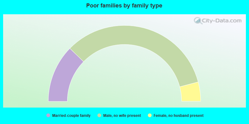 Poor families by family type