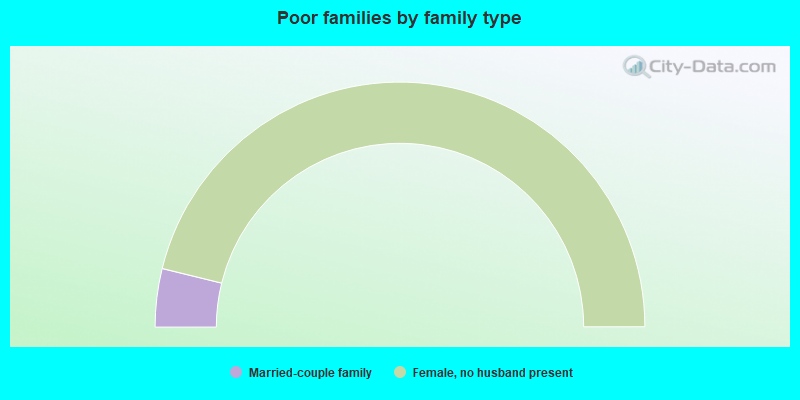 Poor families by family type