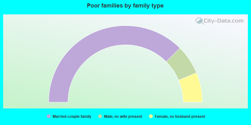 Poor families by family type