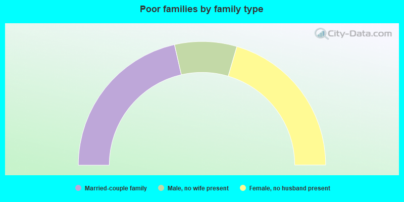 Poor families by family type