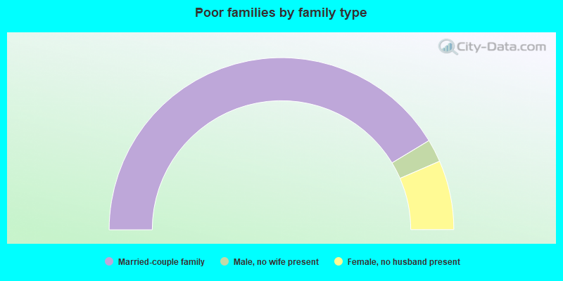 Poor families by family type