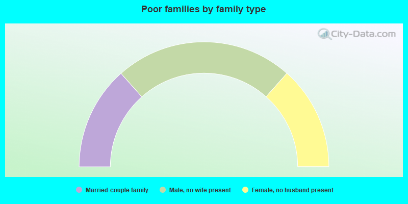 Poor families by family type