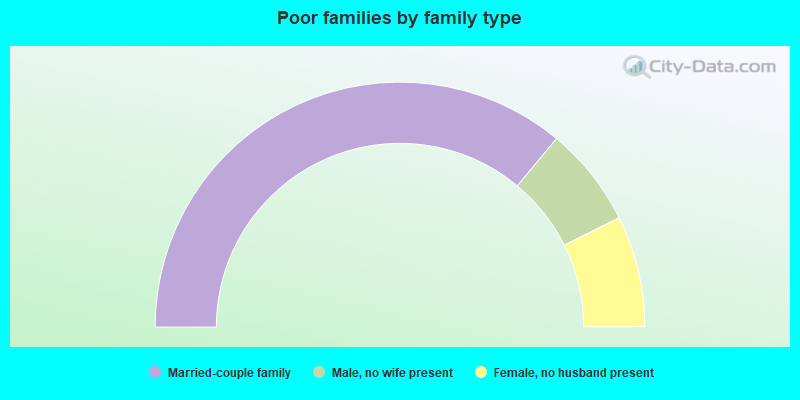 Poor families by family type