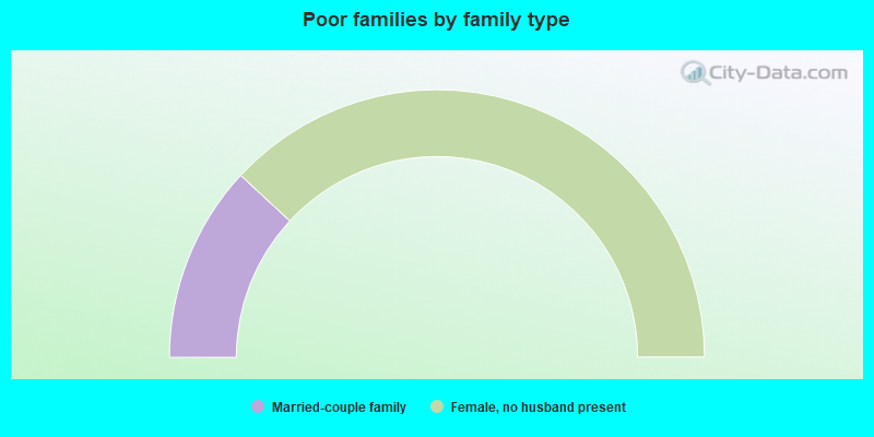 Poor families by family type