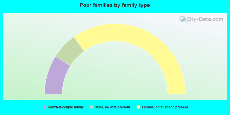 Poor families by family type