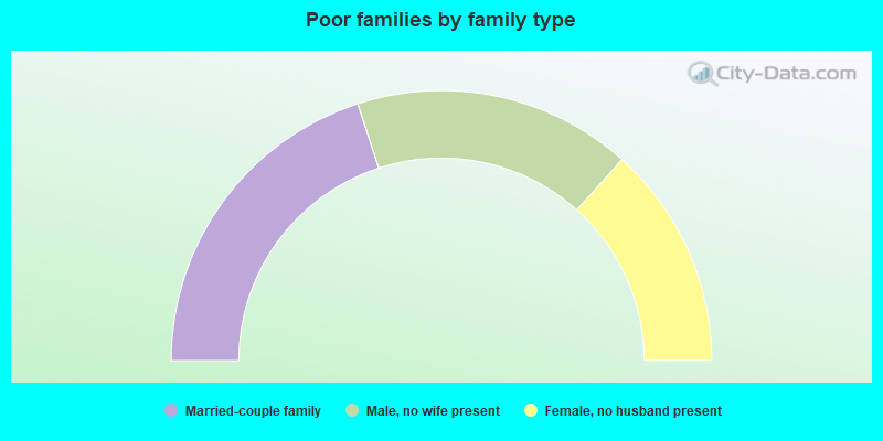 Poor families by family type