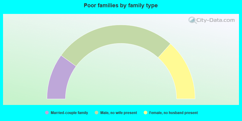 Poor families by family type