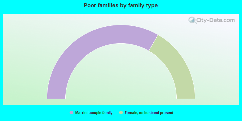 Poor families by family type