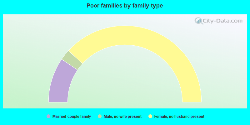 Poor families by family type