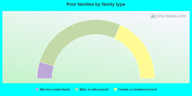 Poor families by family type