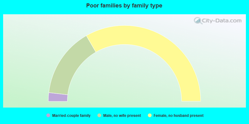 Poor families by family type