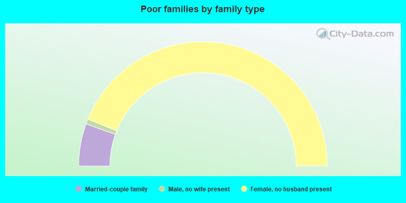 Poor families by family type