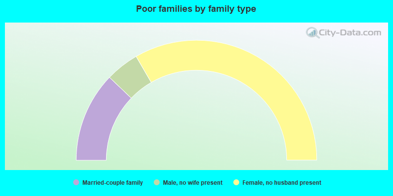 Poor families by family type