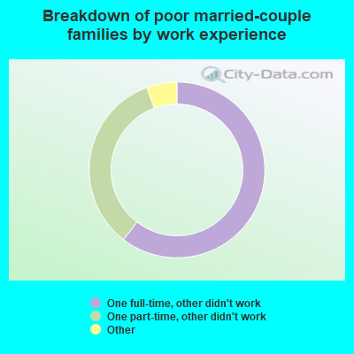 Breakdown of poor married-couple families by work experience