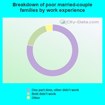 Breakdown of poor married-couple families by work experience