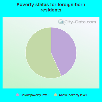 Poverty status for foreign-born residents