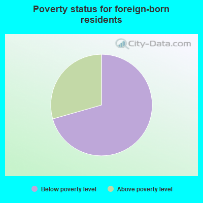 Poverty status for foreign-born residents