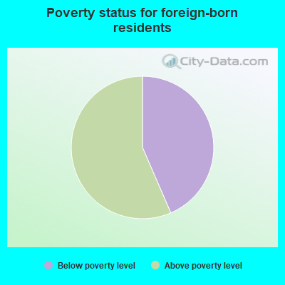 Poverty status for foreign-born residents