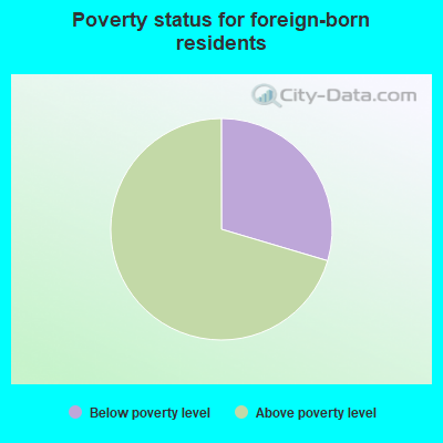 Poverty status for foreign-born residents