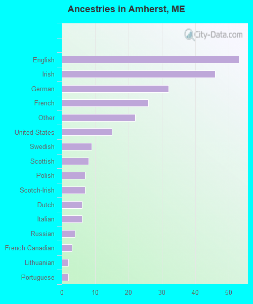 Ancestries in Amherst, ME