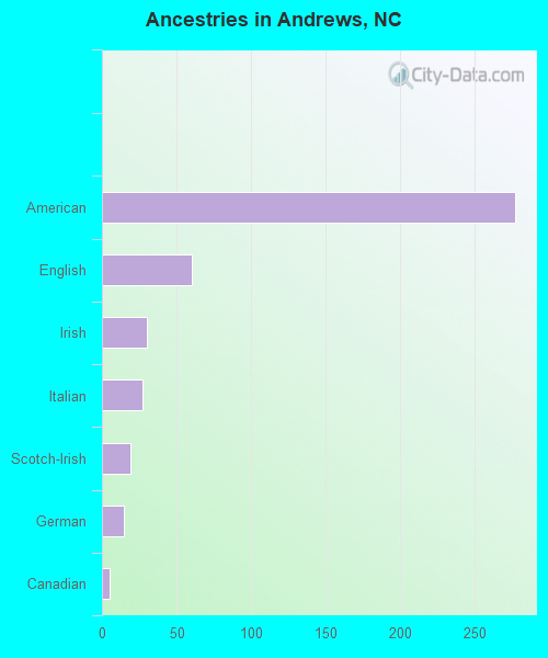 Ancestries in Andrews, NC