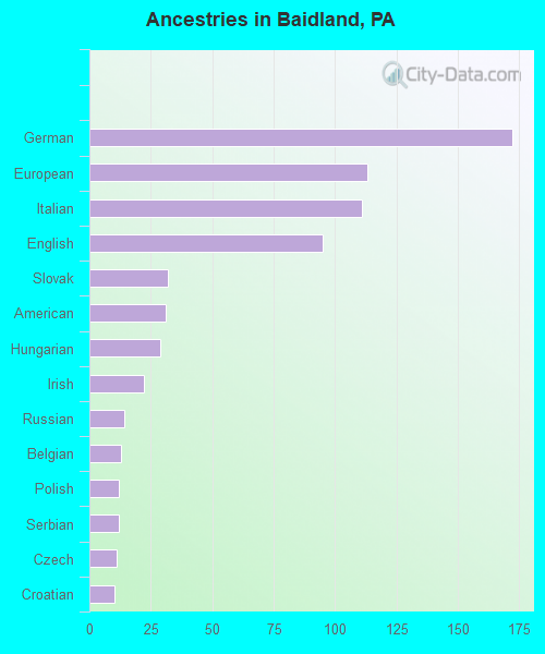 Ancestries in Baidland, PA
