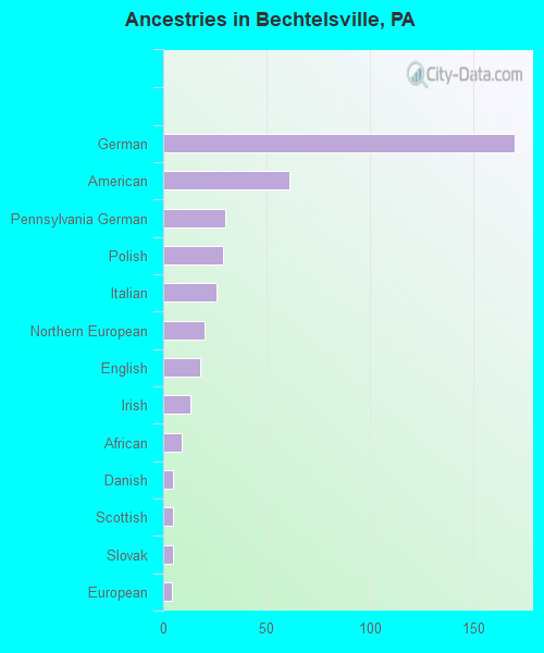 Ancestries in Bechtelsville, PA