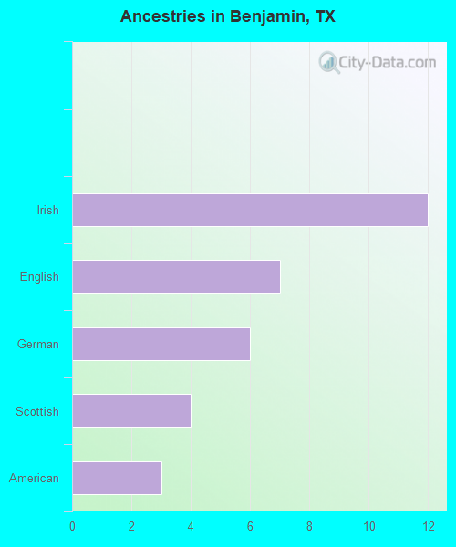 Ancestries in Benjamin, TX
