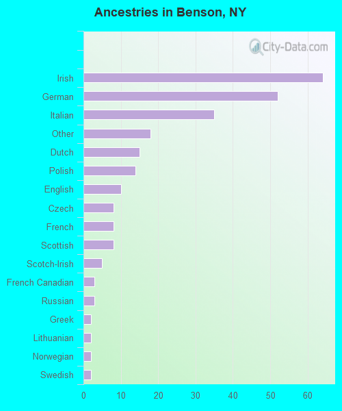 Ancestries in Benson, NY