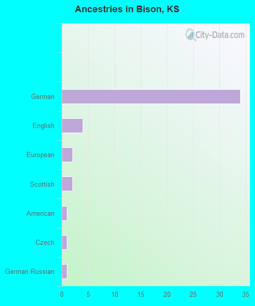 Ancestries in Bison, KS