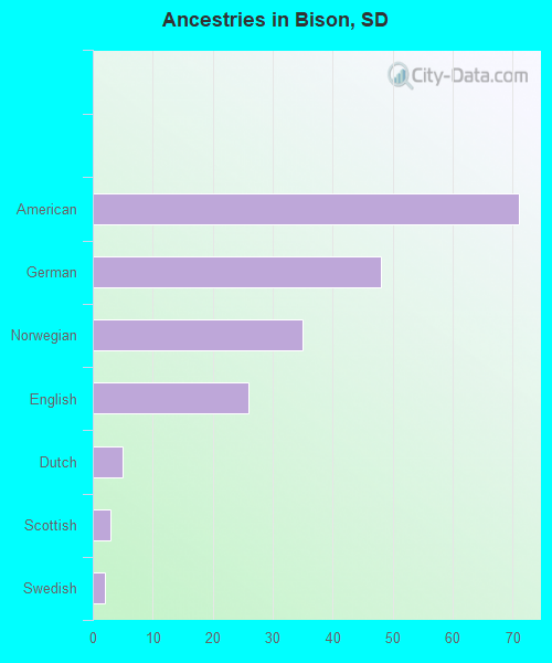 Ancestries in Bison, SD