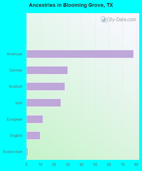 Ancestries in Blooming Grove, TX