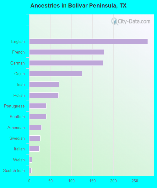 Ancestries in Bolivar Peninsula, TX