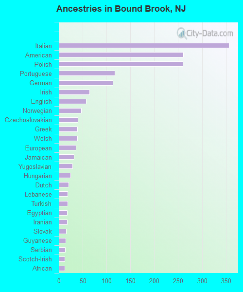 Ancestries in Bound Brook, NJ