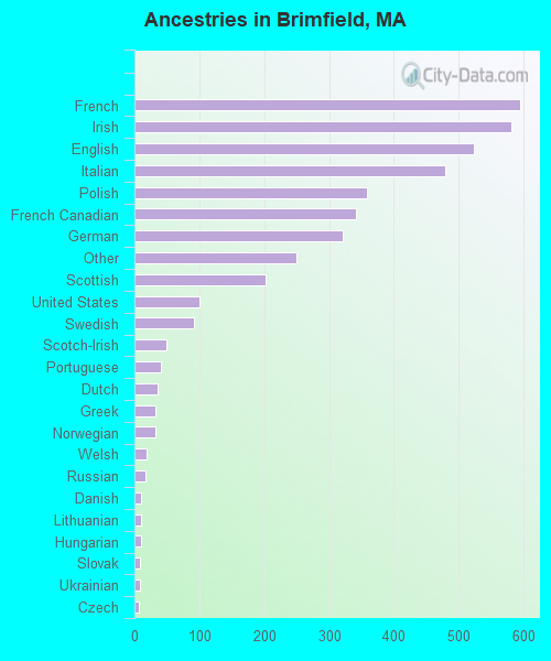 Ancestries in Brimfield, MA