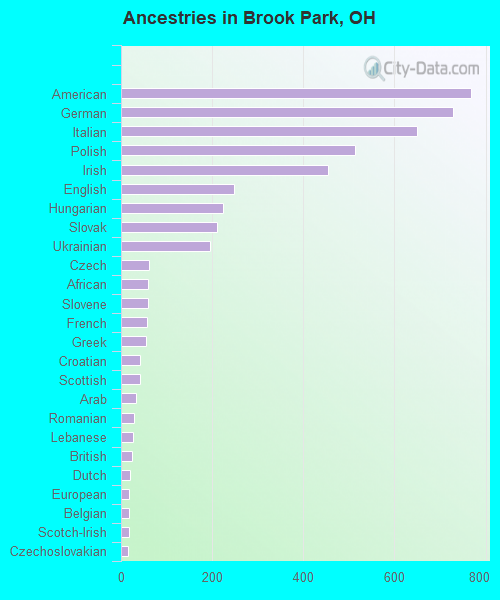 Ancestries in Brook Park, OH